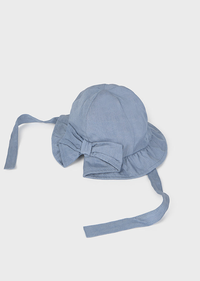 cappellino neonata cotone fiocco