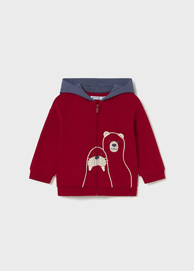 giubbino neonato felpa cappuccio