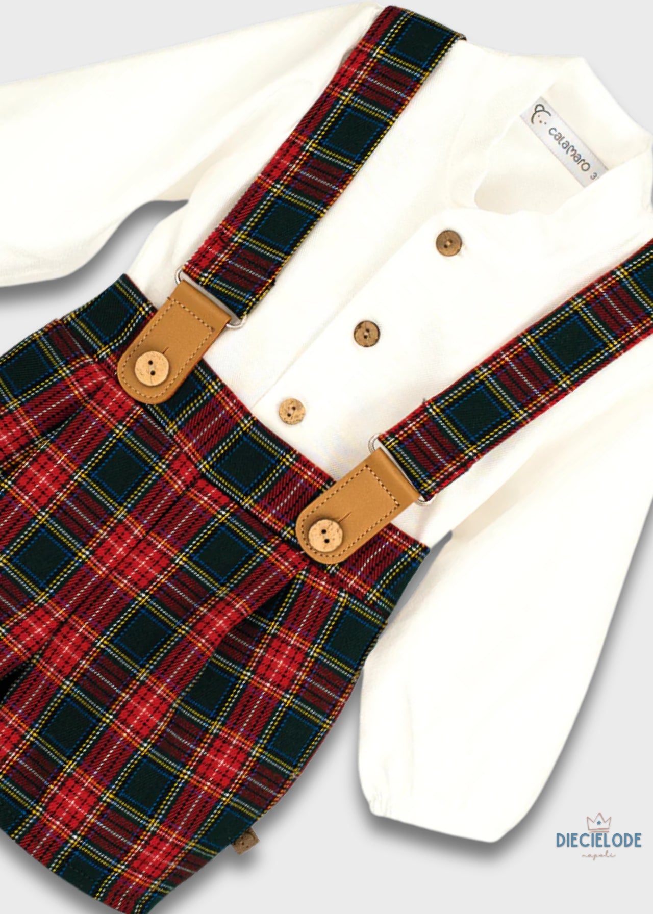 completino neonato tartan