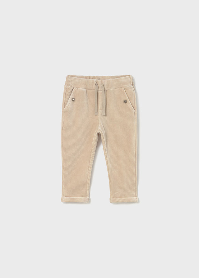 pantaloni neonato velluto costa