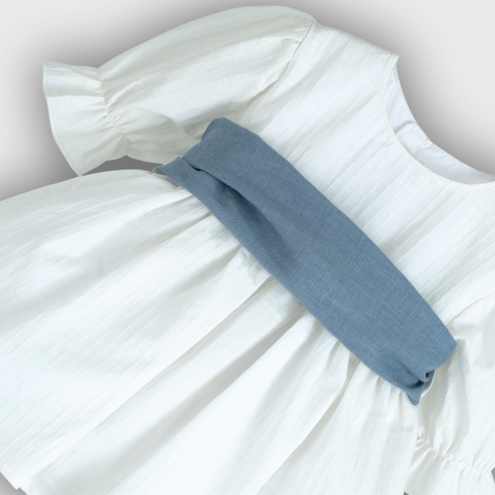 abitino neonata fiocco denim