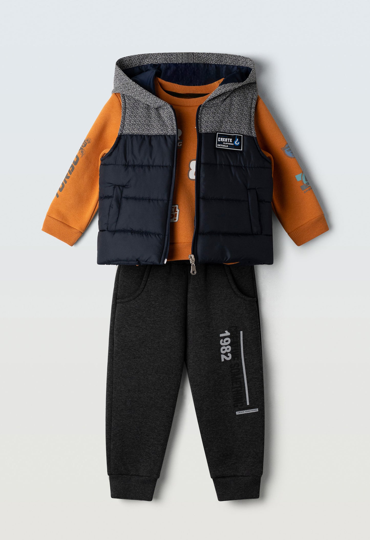 completo bimbo felpa 3/pz