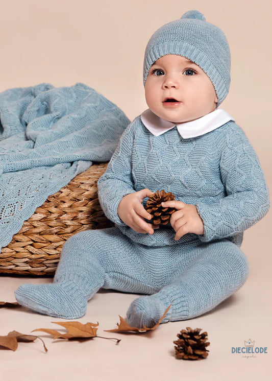completino neonato tricot+cuffietta