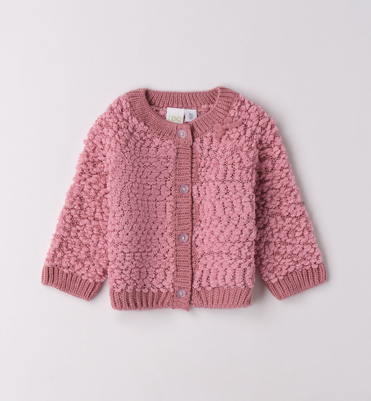 cardigan neonata boucle'