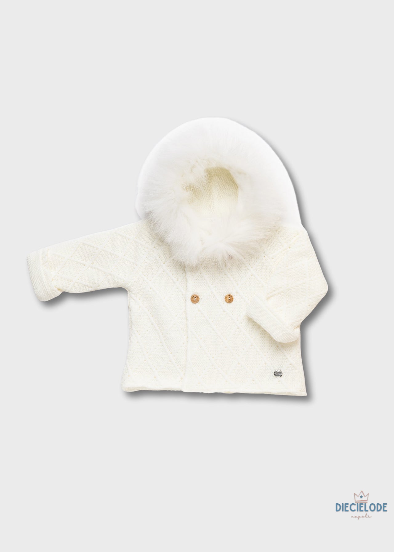 cappottino neonato cappuccio pelliccia