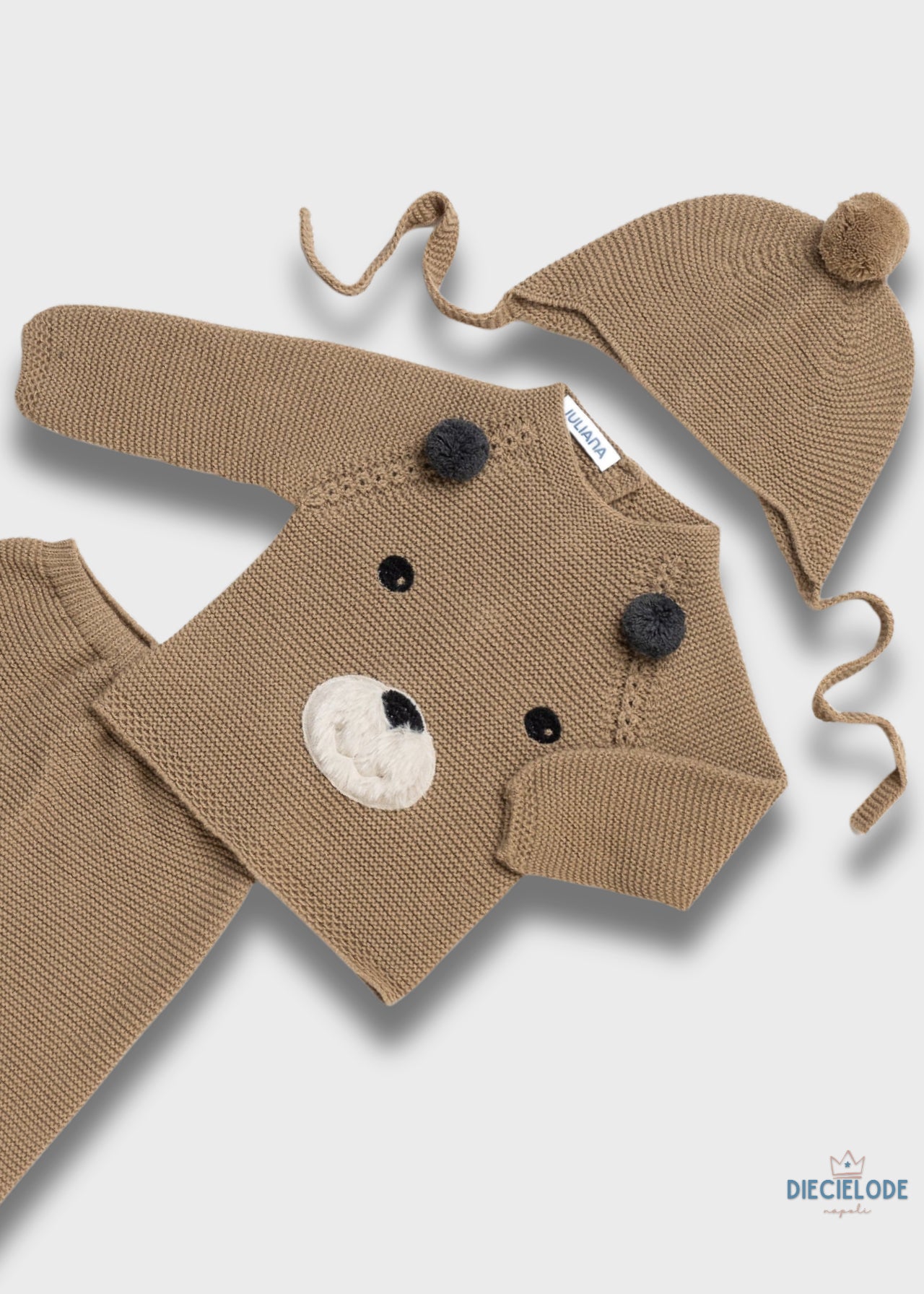 completino neonato tricot+cuffietta