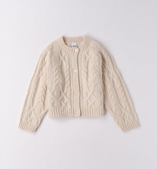 cardigan bimba treccia