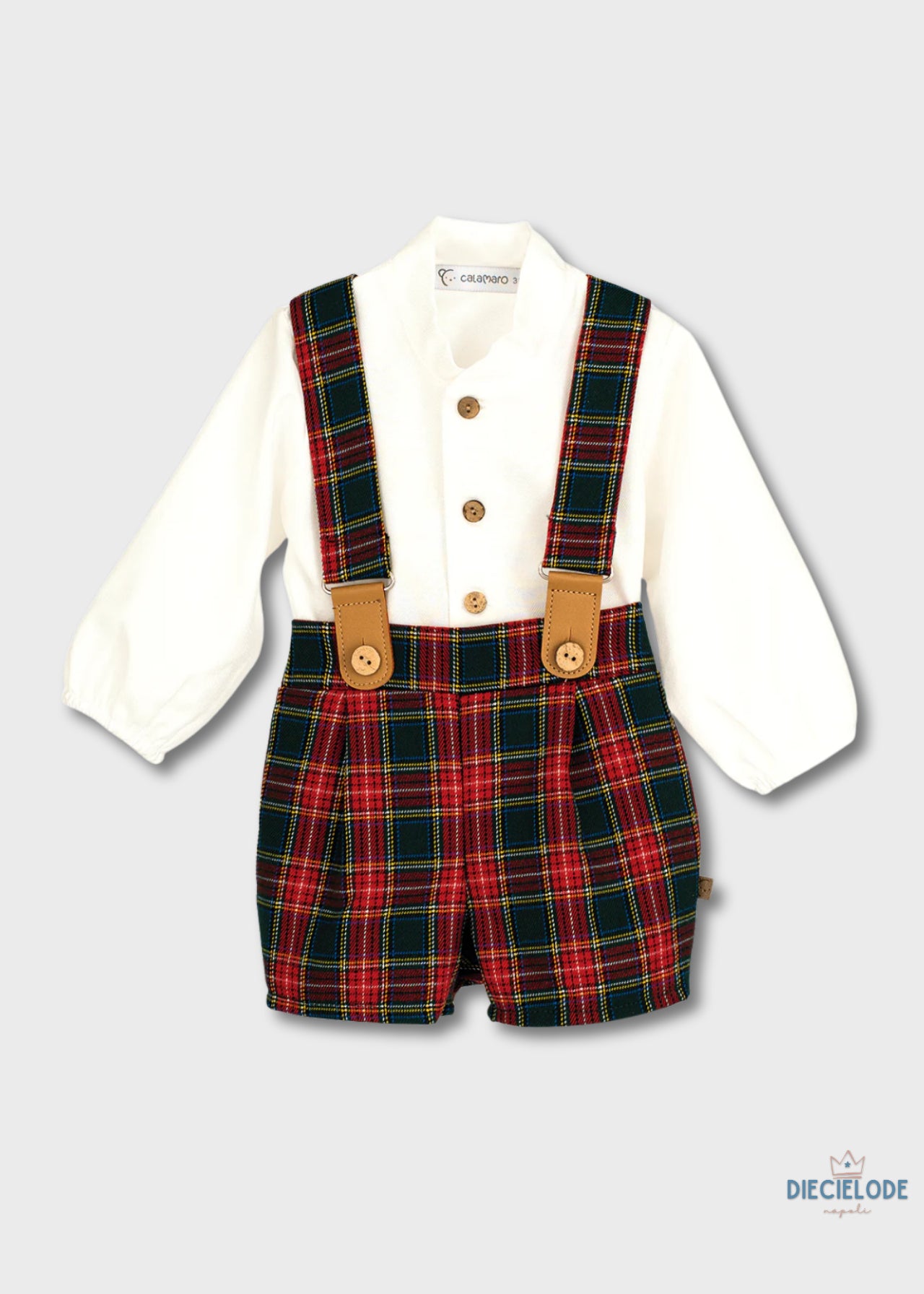 completino neonato tartan