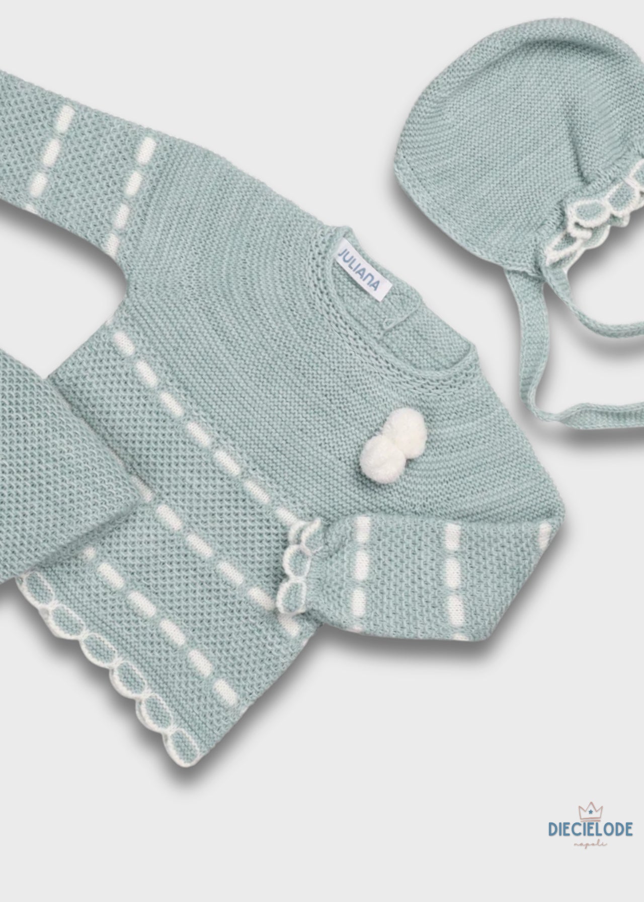 completino neonata tricot+cuffietta