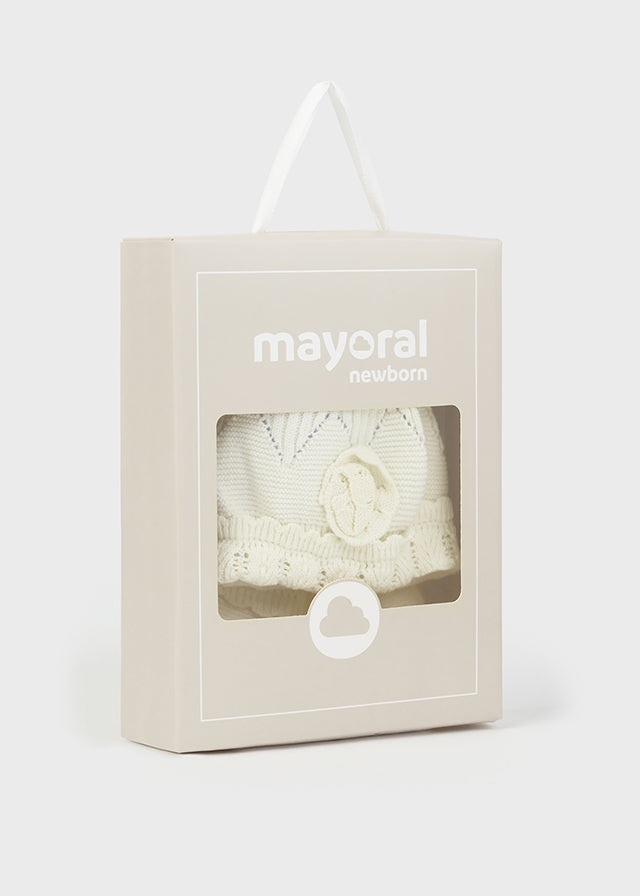 set neonato cappellino+muffole