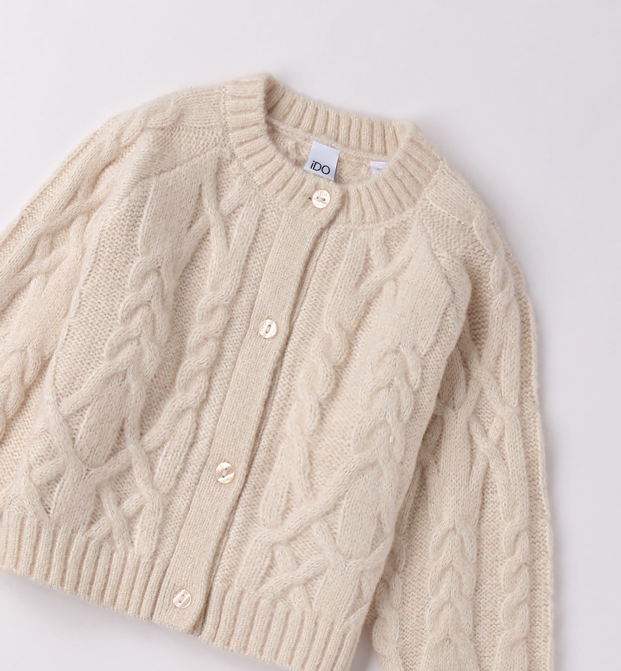 cardigan bimba treccia