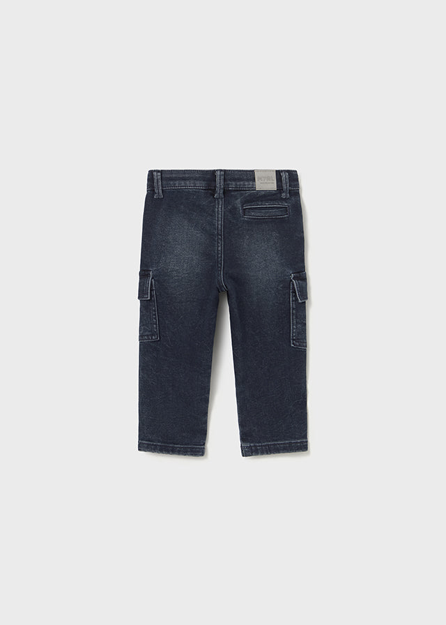 jeans neonato cargo denim