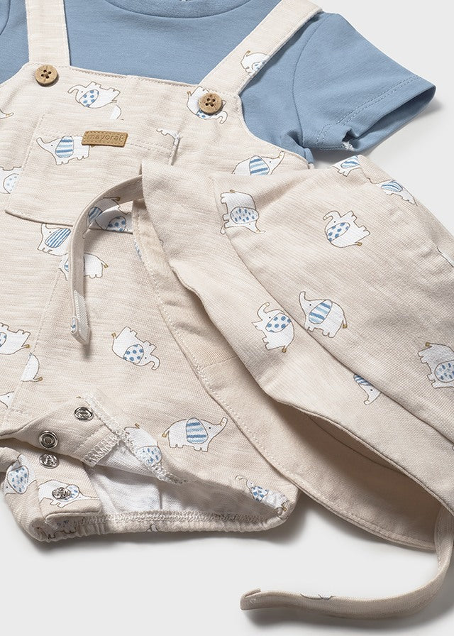 completino neonato salopette corto