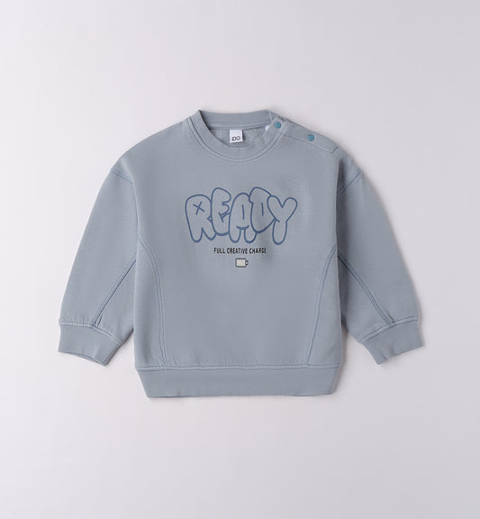 felpa bimbo garzata girocollo