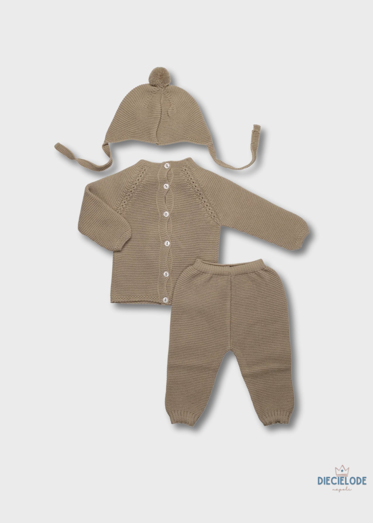 completino neonato tricot+cuffietta
