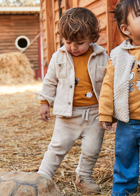 pantaloni neonato velluto costa
