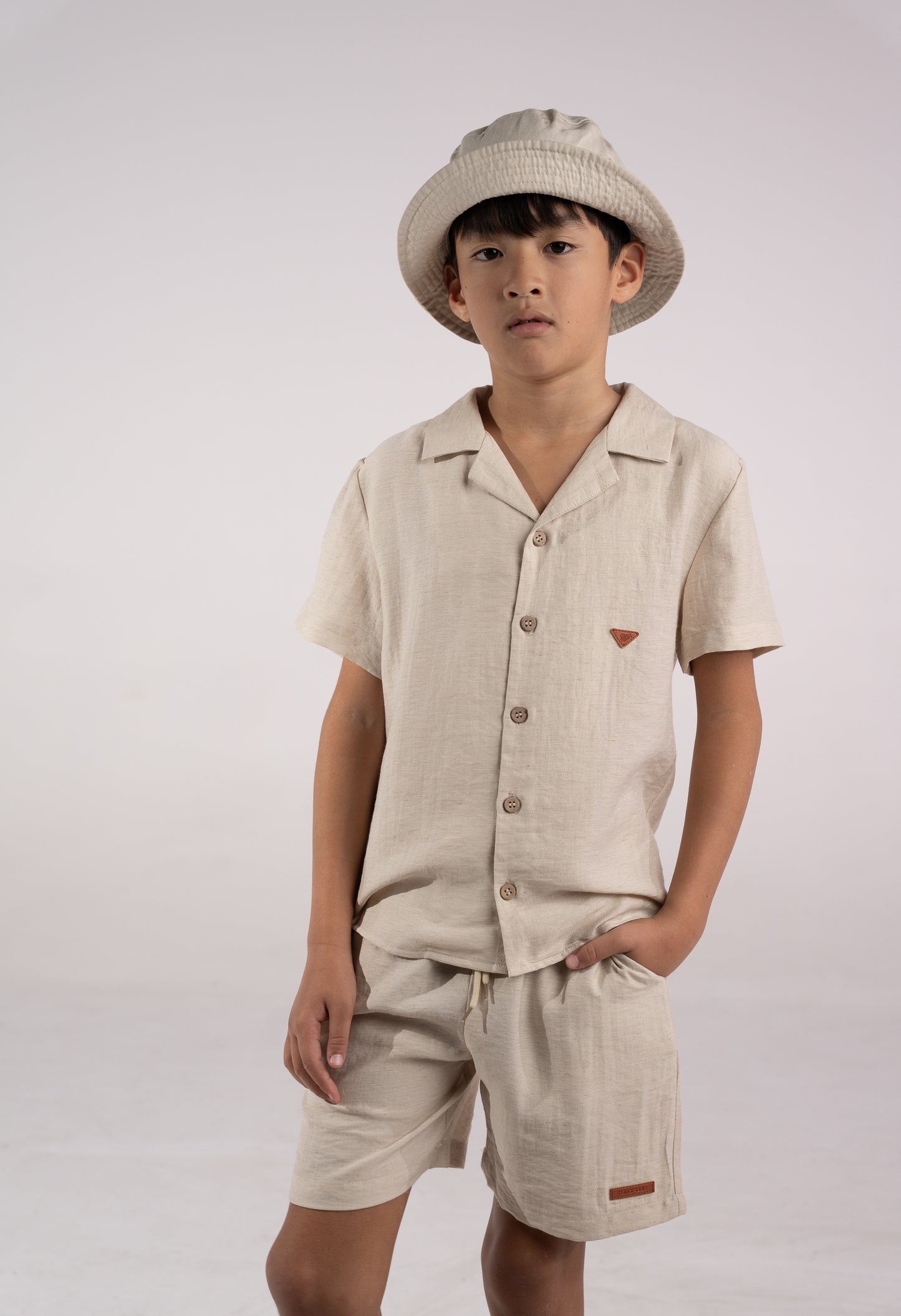 completo junior misto lino corto