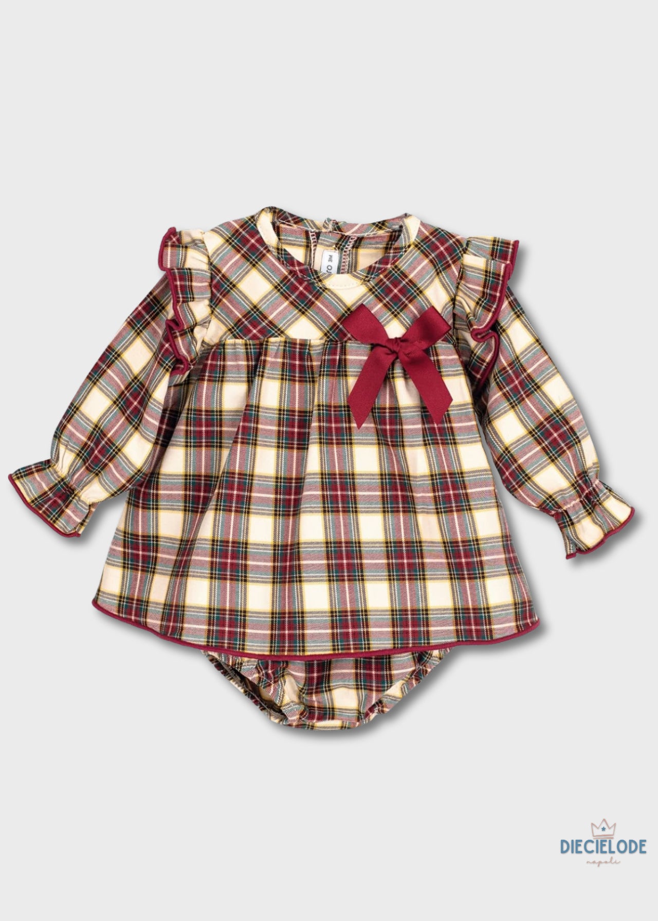 completino neonata tartan