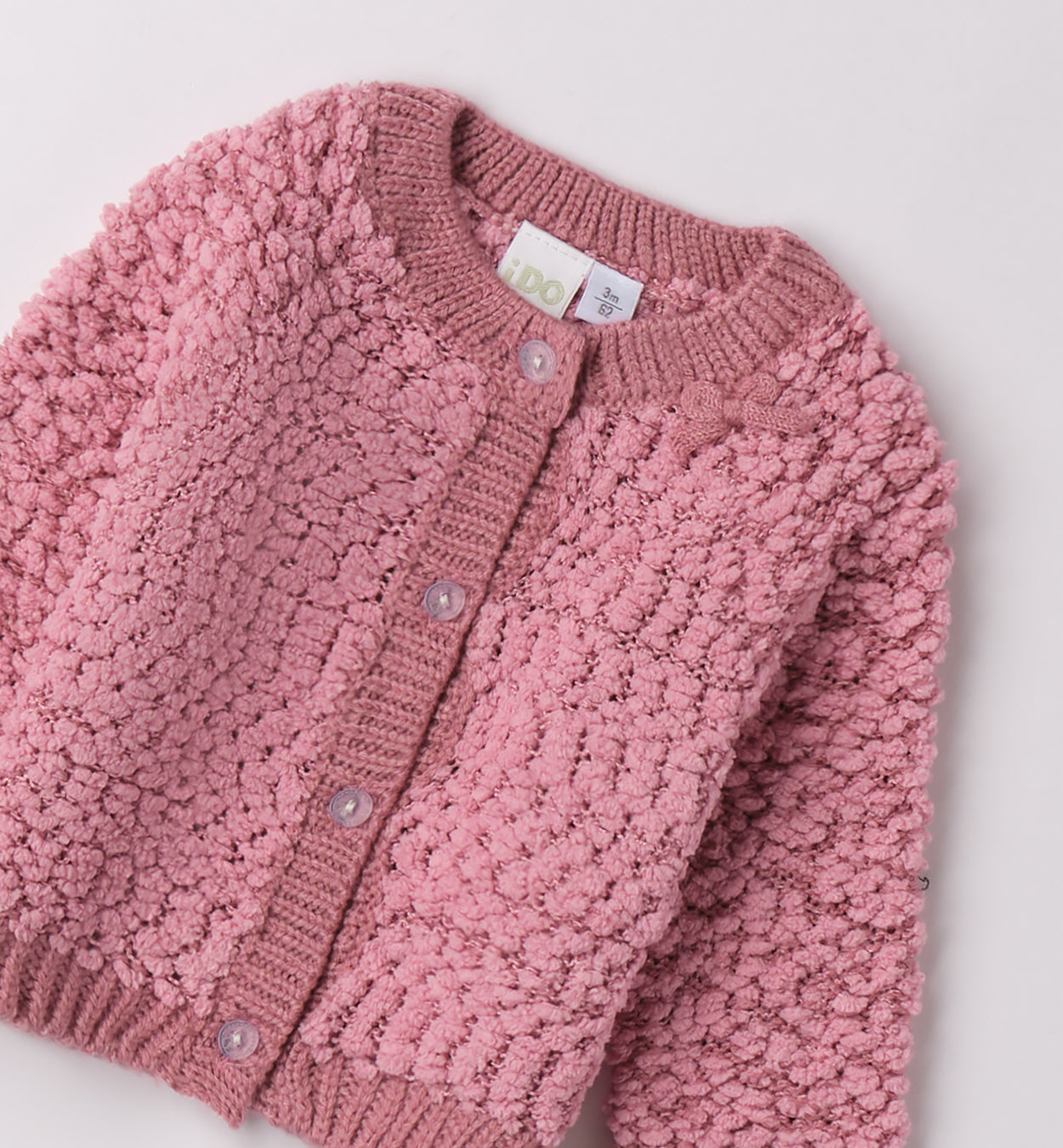 cardigan neonata boucle'