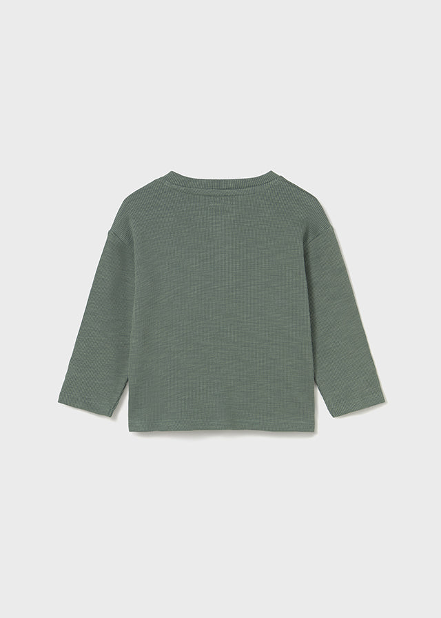 maglia cotone bottone serafino