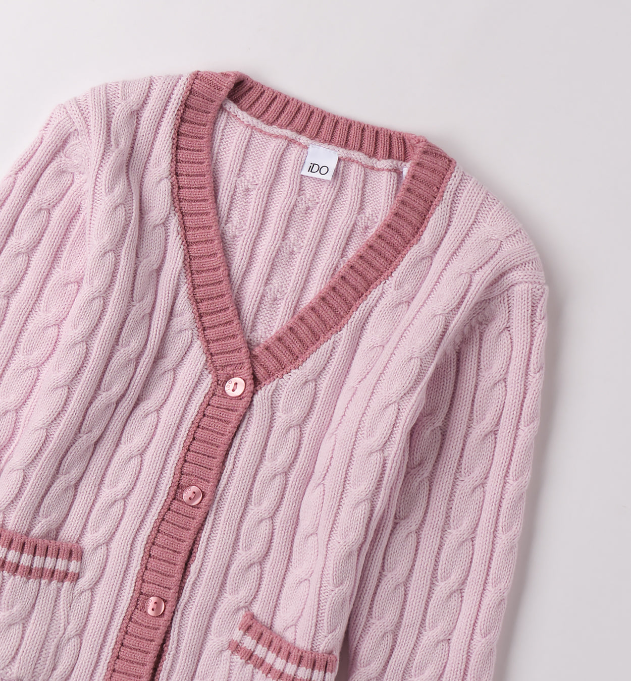 cardigan bimba treccia