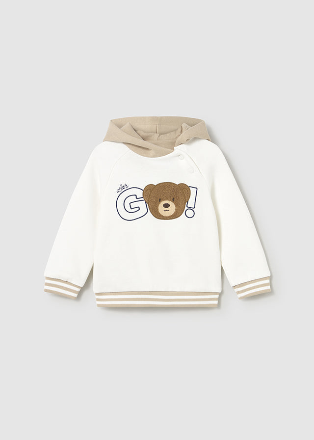 felpa neonato cappuccio