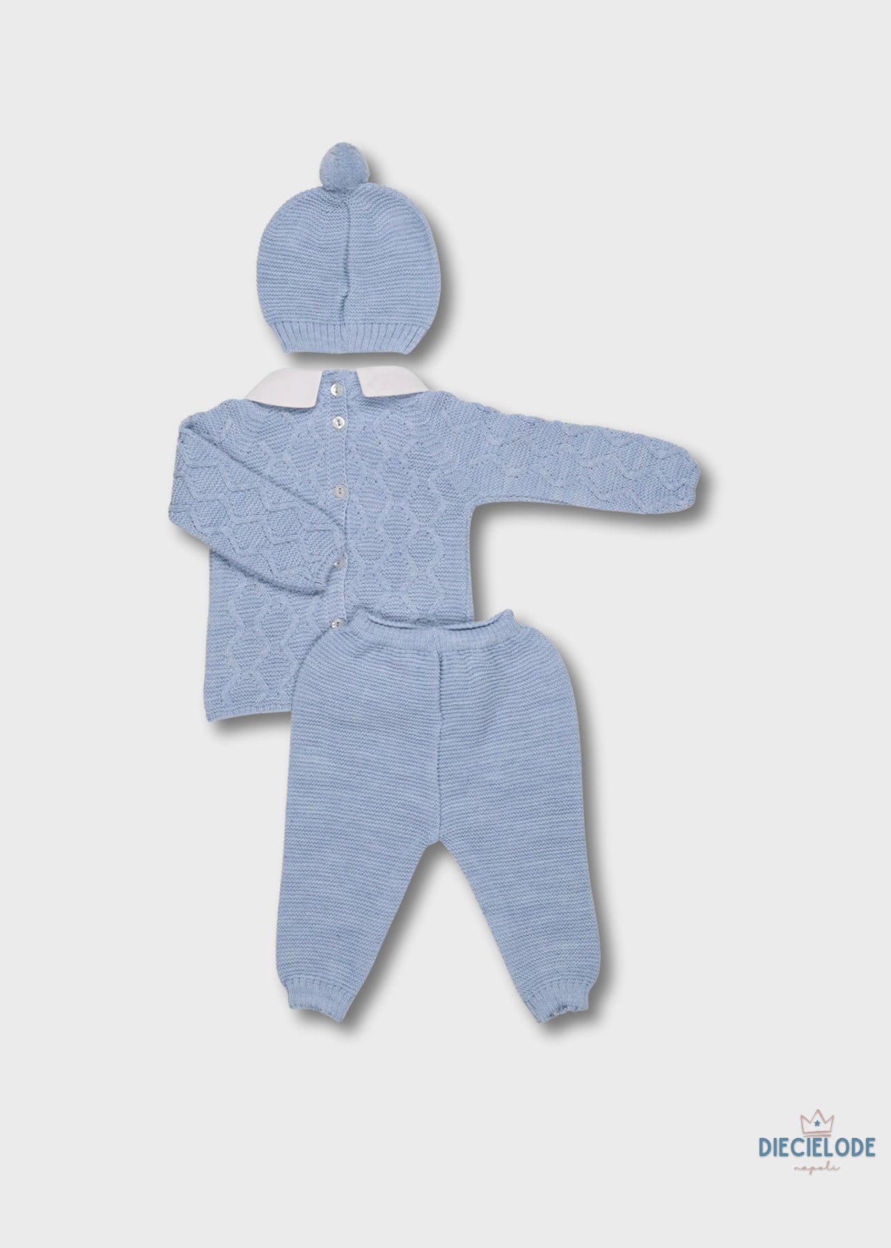 completino neonato tricot+cuffietta