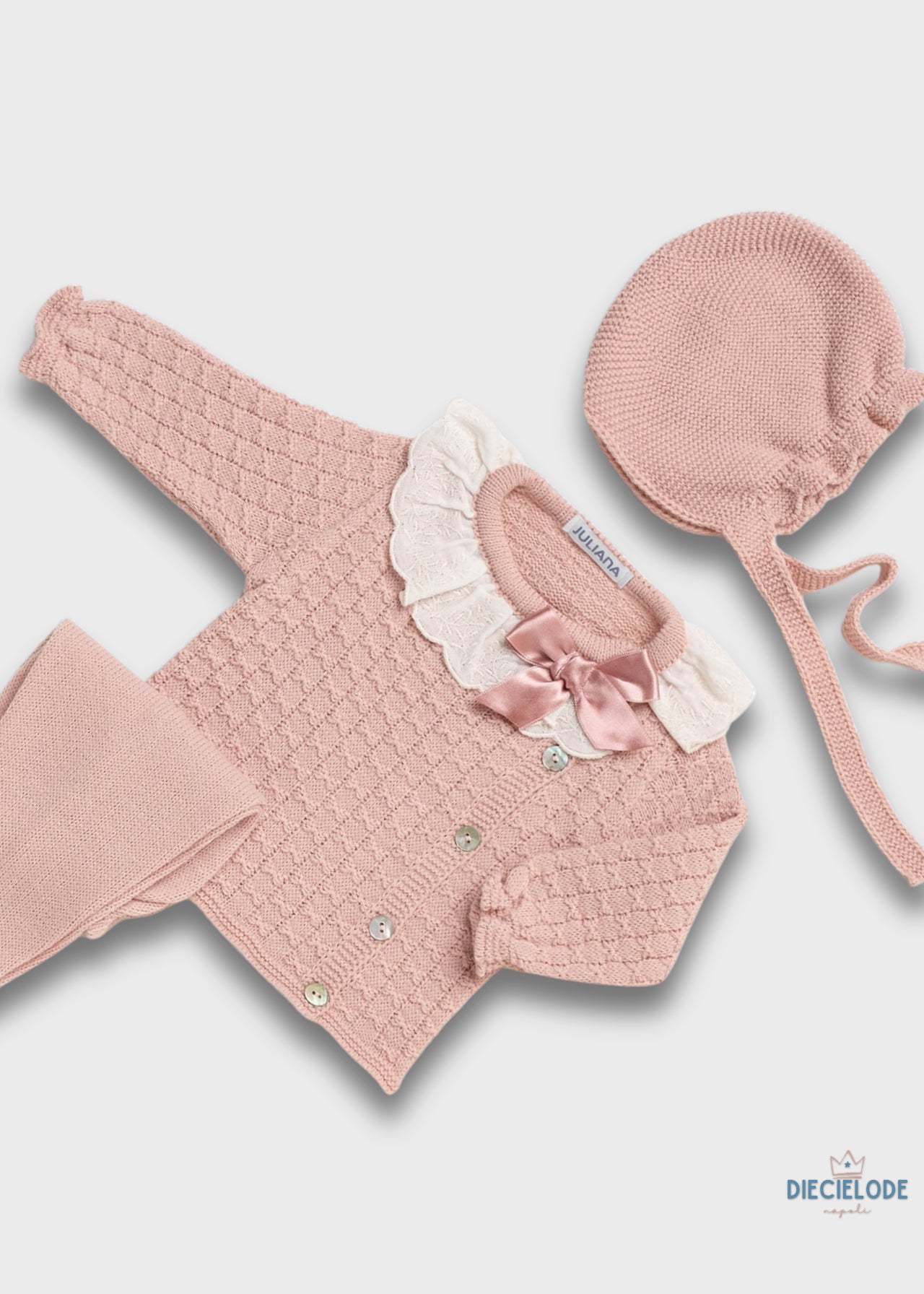 completino neonata tricot+cuffietta