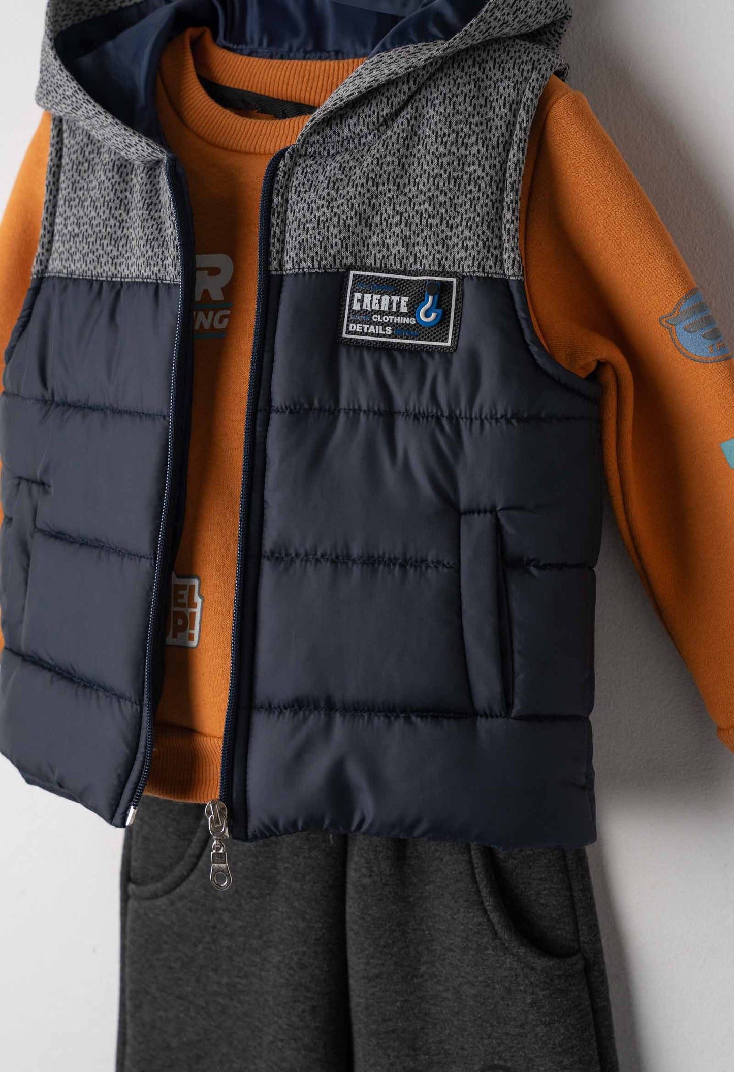 completo bimbo felpa 3/pz