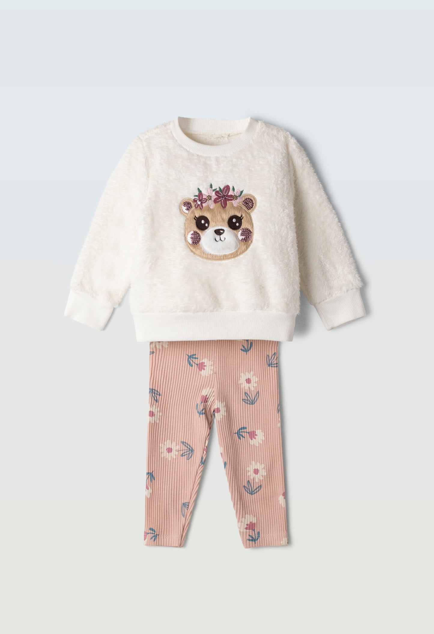 completino neonata pile leggins