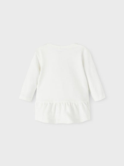 T-Shirt Manica Lunga con stampa e ricamo a rilievo