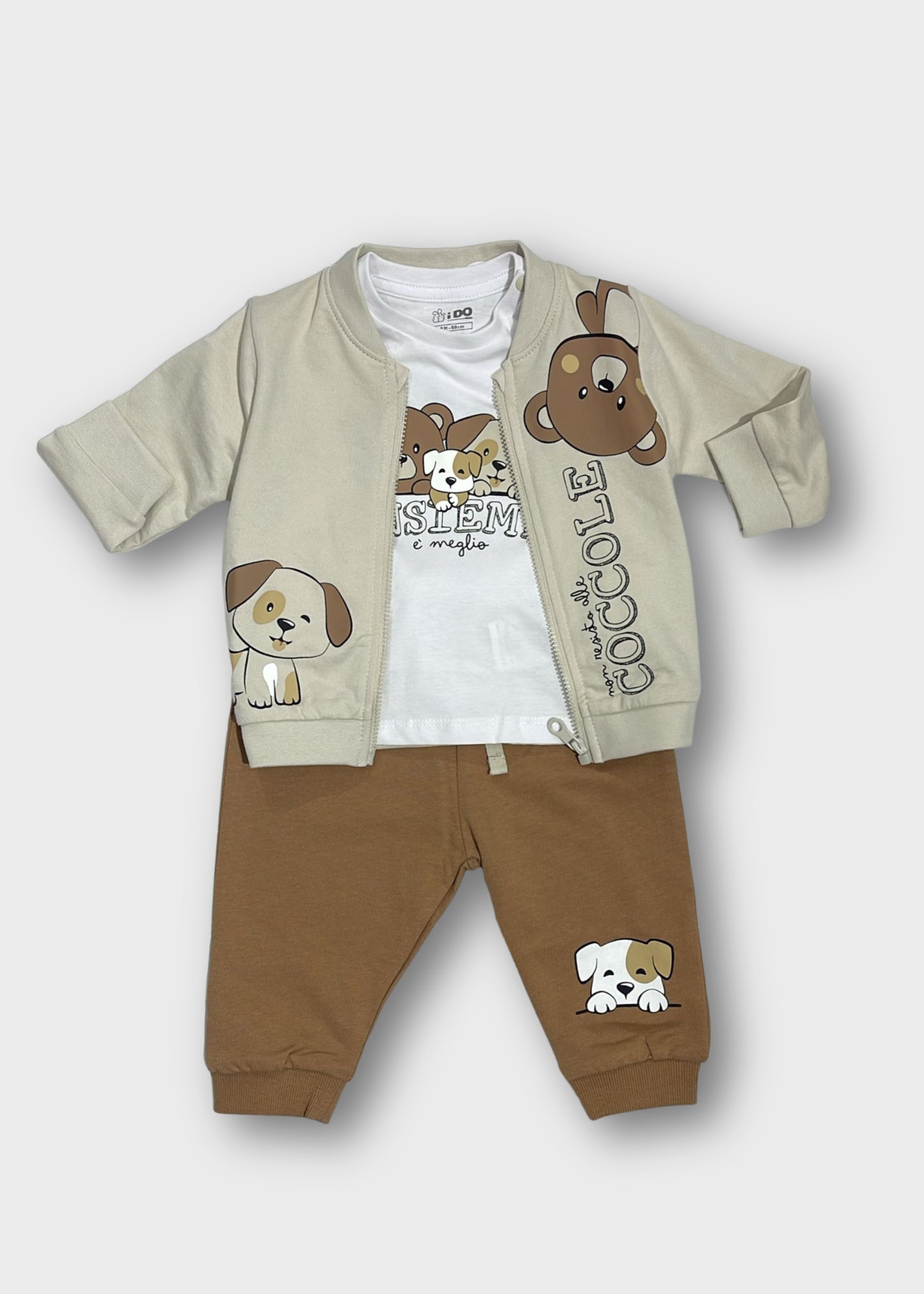 completino neonato tre/pezzi