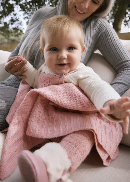 cardigan neonato tricot cappuccio