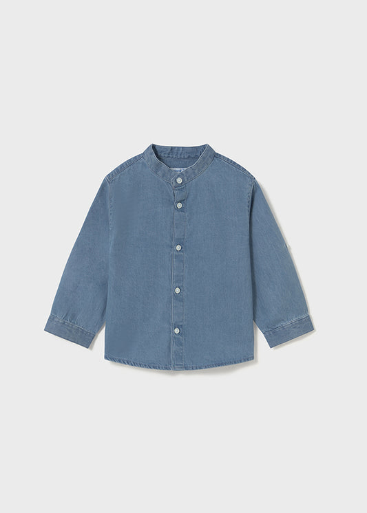 camicina neonato jeans denim