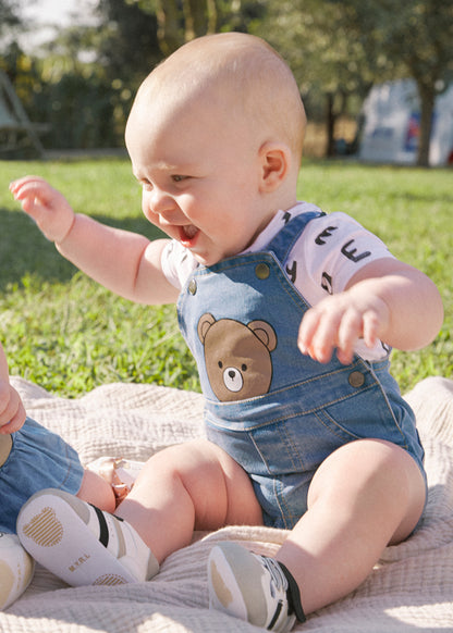 completo neonato salopette jeans