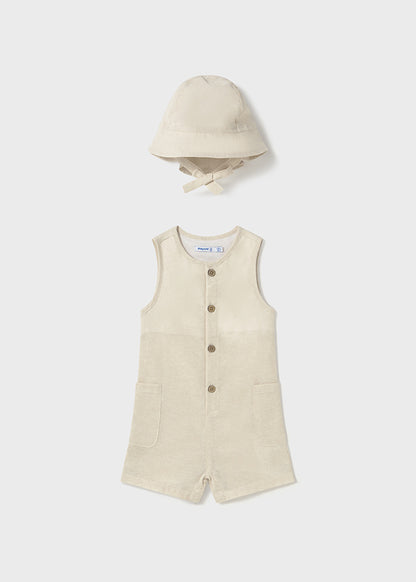 tuta neonato lino