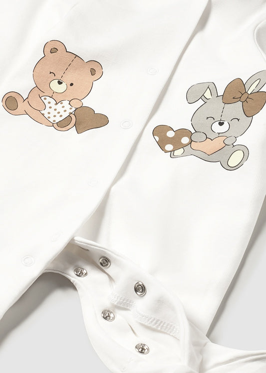 tutina neonata cotone lunga