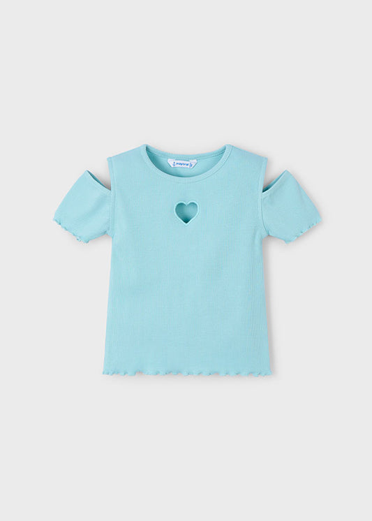 t-shirt bimba costine cuoricino