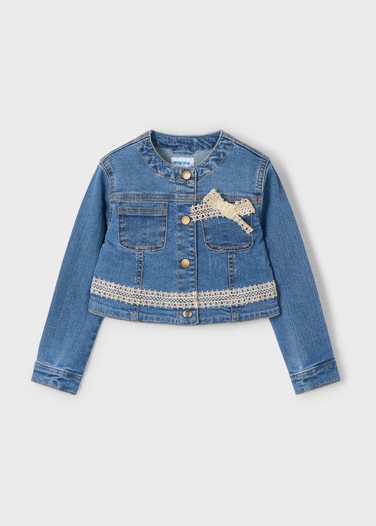 giubbino bimba jeans denim