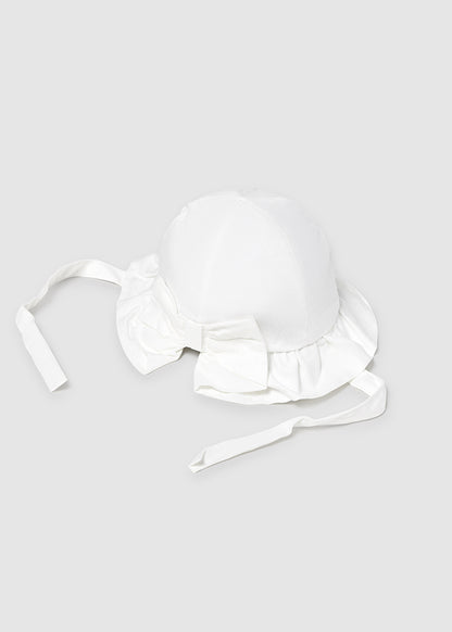 cappellino neonata cotone fiocco