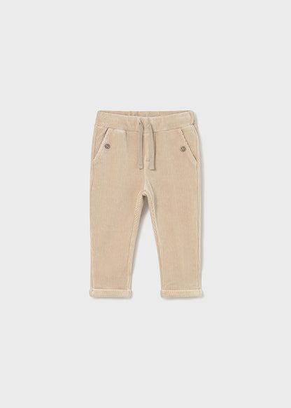pantaloni neonato velluto costa