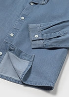 camicina neonato jeans denim