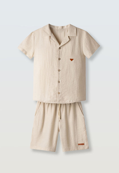 completo junior misto lino corto