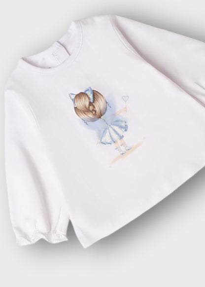 t-shirt neonata cotone lunga