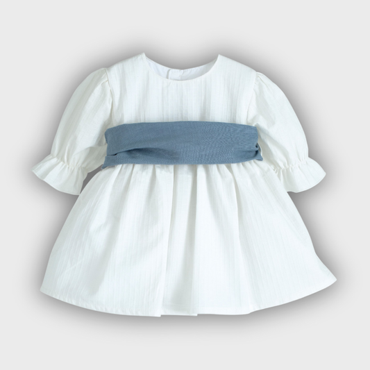 abitino neonata fiocco denim