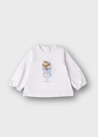 t-shirt neonata cotone lunga