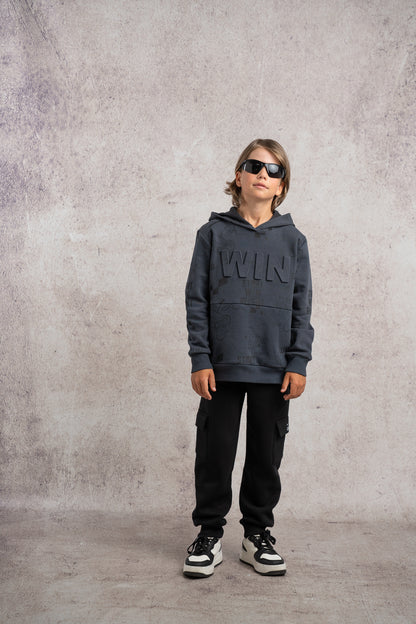 completo junior felpa cappuccio