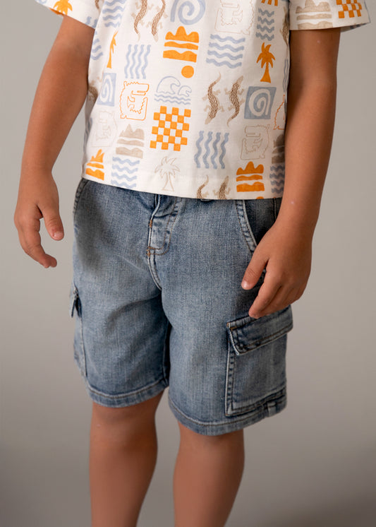 bermuda jeans bimbo cargo