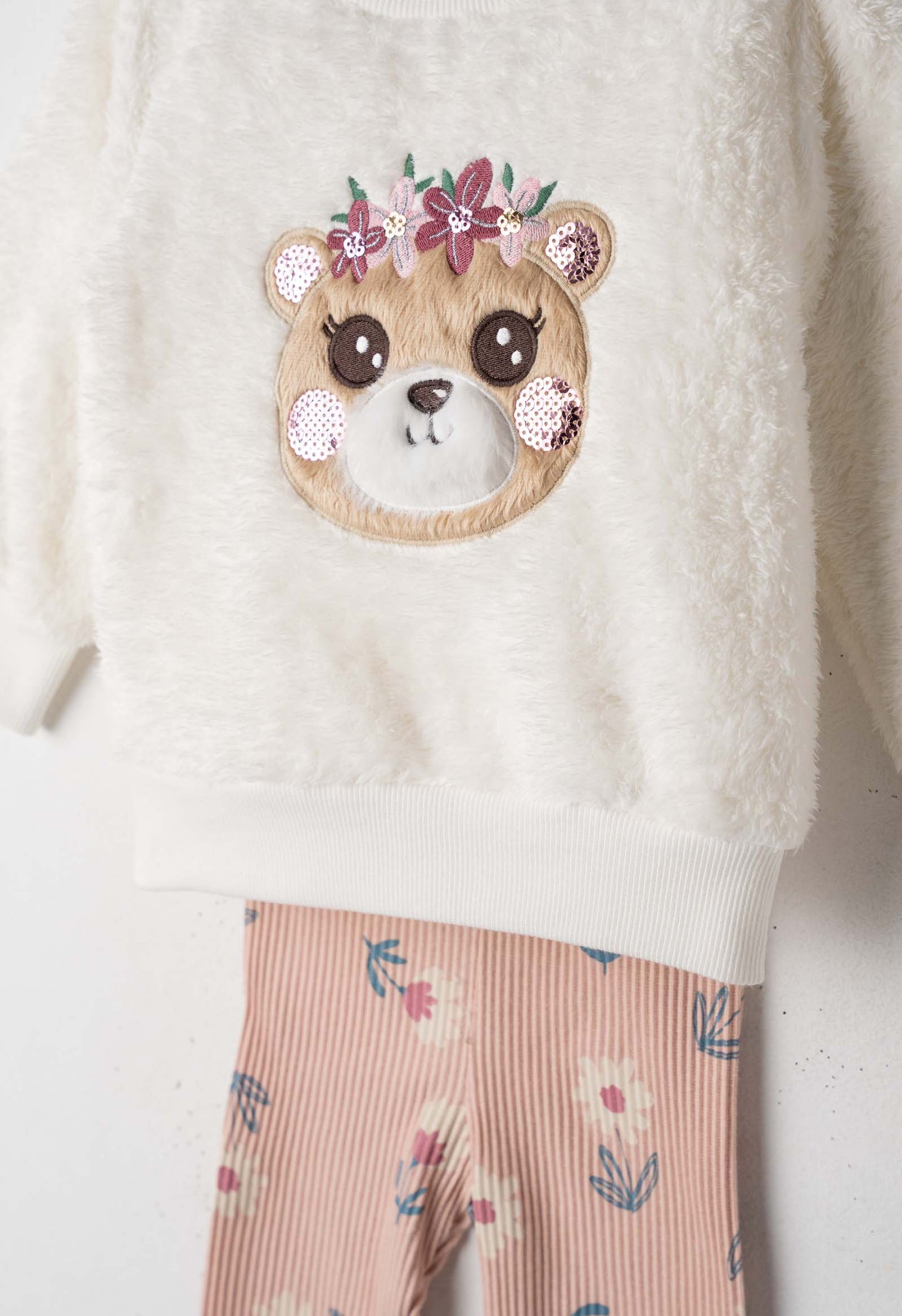 completino neonata pile leggins