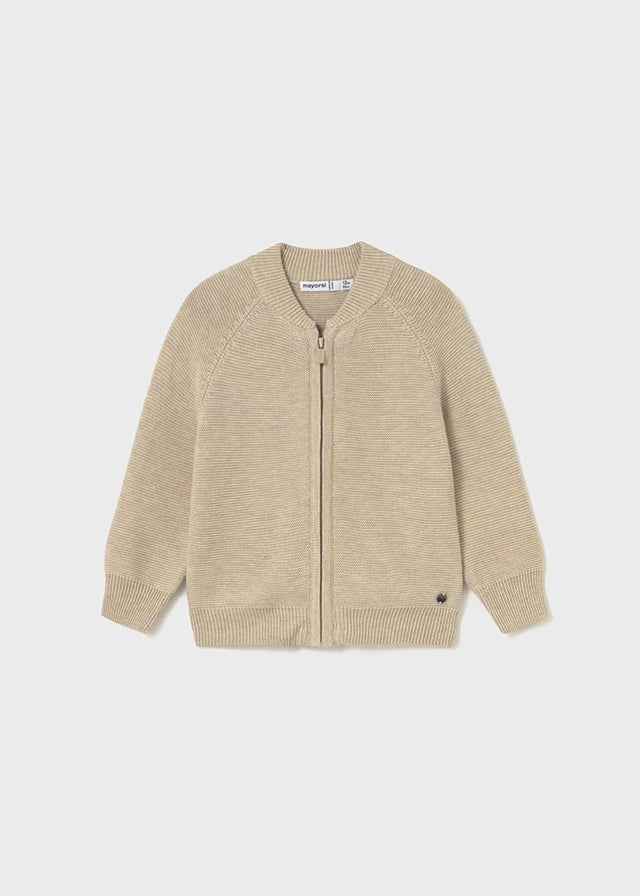 cardigan neonato tricot cerniera